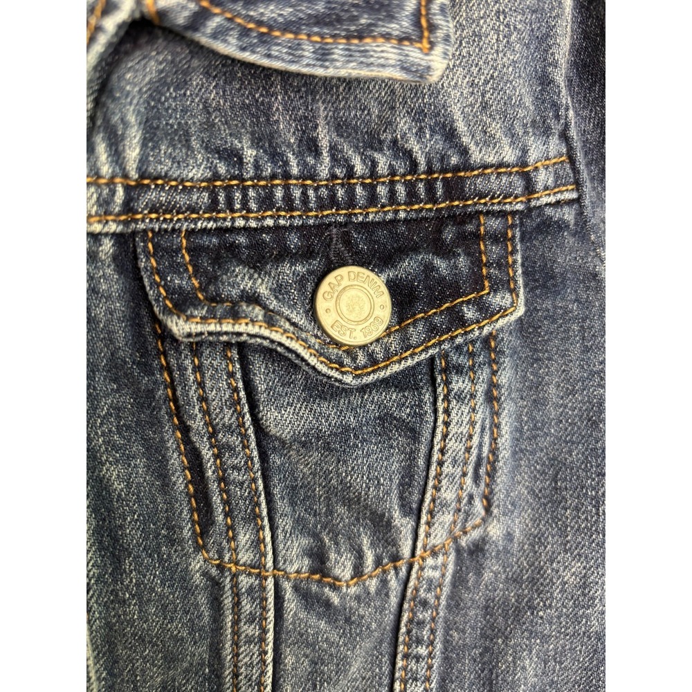 Baby Gap Minnie Mouse 5T 5 Years Patch Denim Jean Jacket Embroidered Disney - Picture 6 of 9